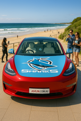 Cronulla-Sutherland Sharks Bonnet Flag & Side Mirror Covers