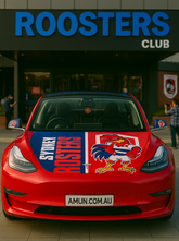 Sydney Roosters Bonnet Flag & Side Mirror Covers