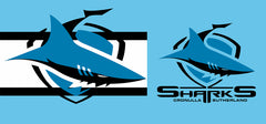 Cronulla-Sutherland Sharks NRL Flag – 90cm X 150cm Heavy-Duty Supporters Banner | Quadruple-Stitched & Weatherproof