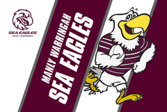 Manly Warringah Sea Eagles NRL Flag – 90cm X 150cm Heavy-Duty Supporters Banner | Triple-Layered, Quadruple-Stitched & Windproof