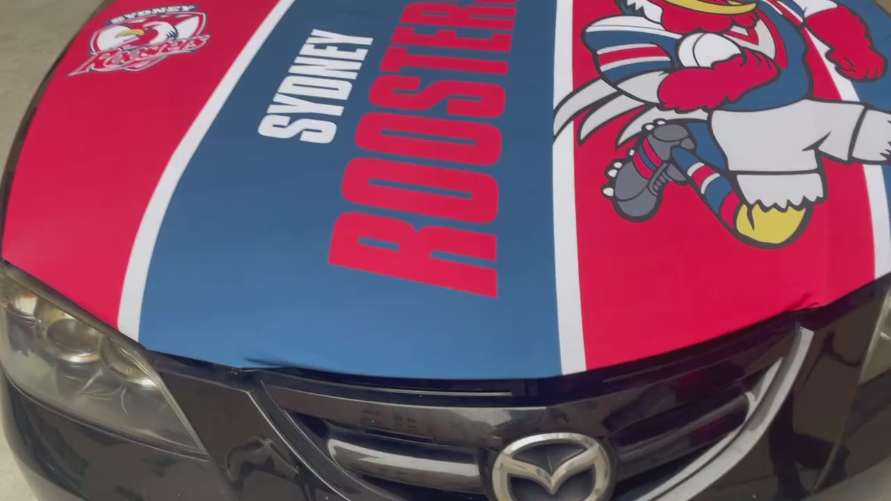 Sydney Roosters Bonnet Flag & Side Mirror Covers