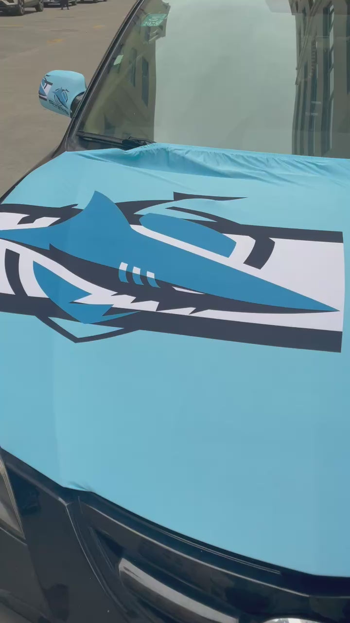 Cronulla-Sutherland Sharks Bonnet Flag & Side Mirror Covers