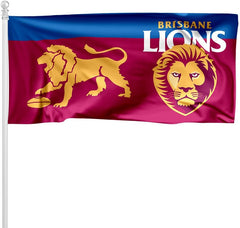 Brisbane Lions AFL Flag – 90cm X 150cm Premium Supporters Banner | Quadruple-Stitched & Weatherproof
