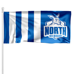 North Melbourne Kangaroos AFL Flag – 90cm X 150cm Heavy-Duty Supporters Banner | Quadruple-Stitched & Weatherproof